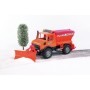 Bruder utilaj zapada Mercedes Benz Unimog cu plug